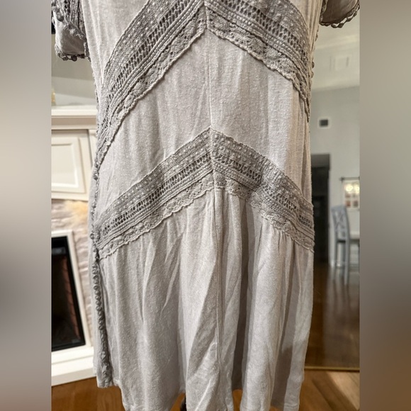 Knox Rose Grey Lace Detail Tunic/ Dress Very Soft - Picture 6 of 8